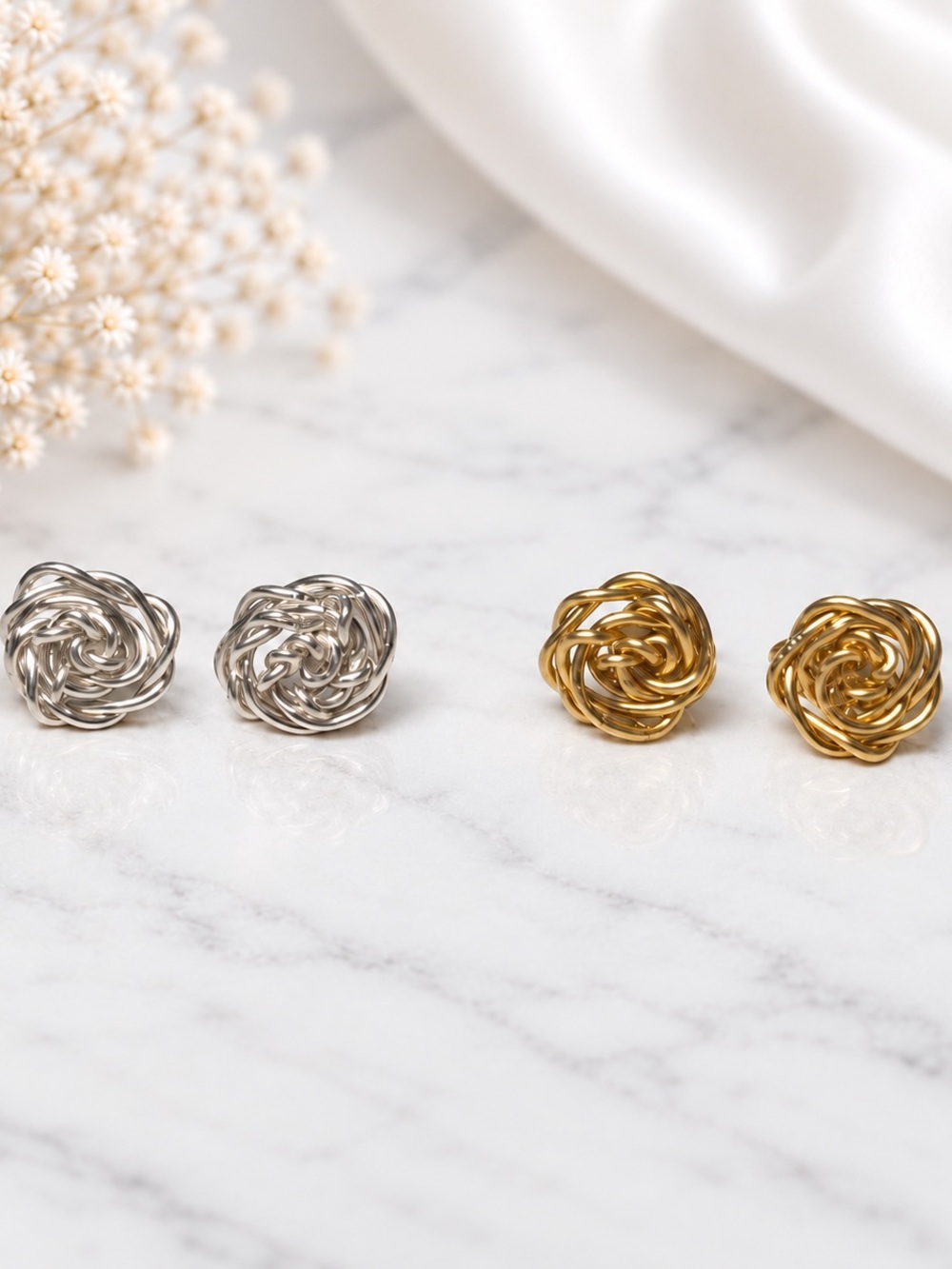Spellbound Rose Stud Earrings